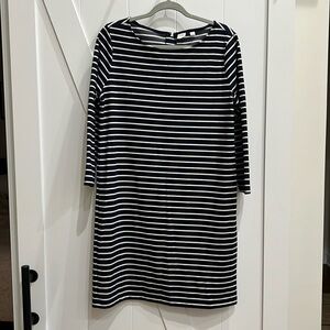 M Gap long sleeved striped dress
